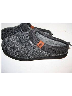 Merrimac Men's Grey Slip-On Memory Foam Slippers Sz:10-11